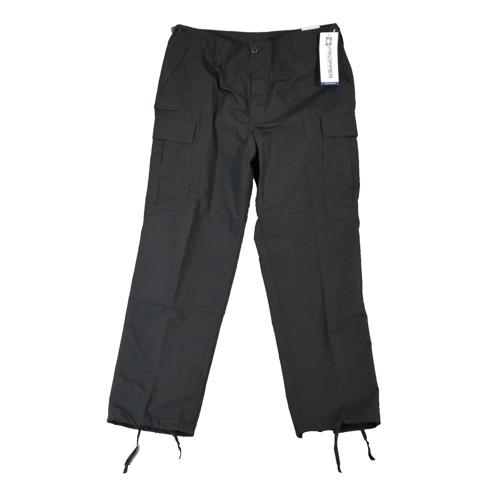 Propper BDU tactical‎ cargo pants men's 38x32 black ripstop outdoor NEW